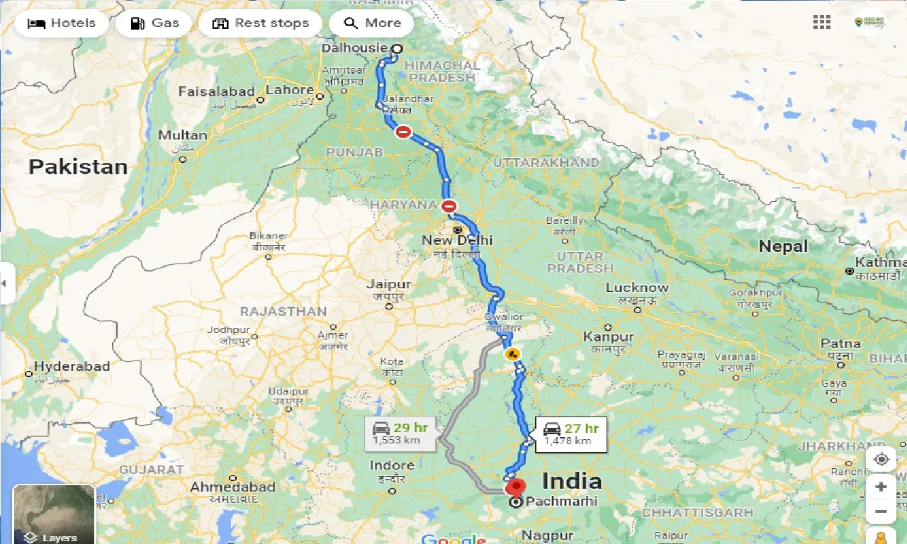 dalhousie-to-pachmarhi-one-way