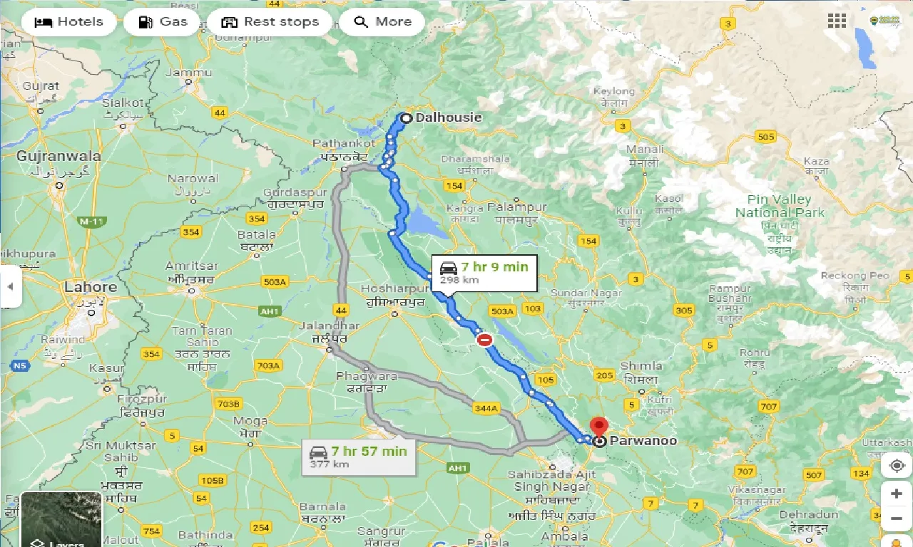 dalhousie-to-parwanoo-one-way