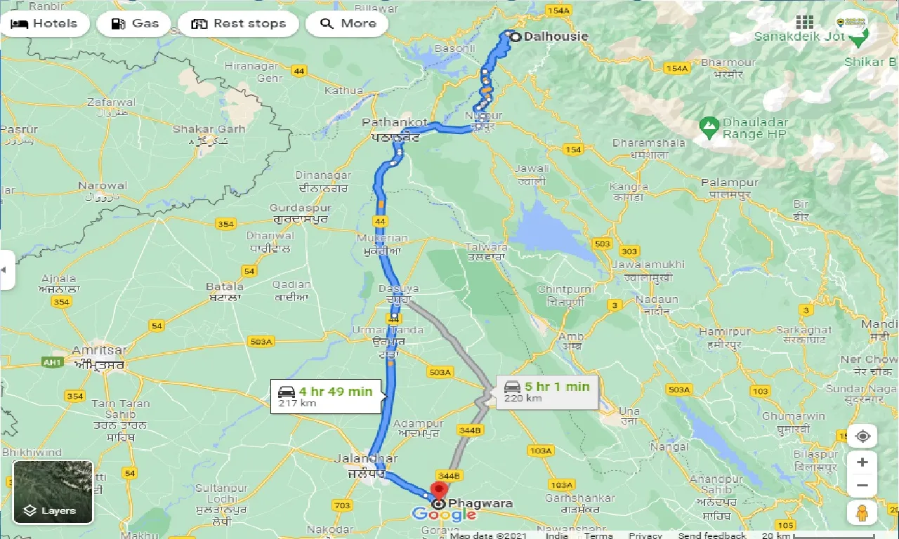 dalhousie-to-phagwara-one-way