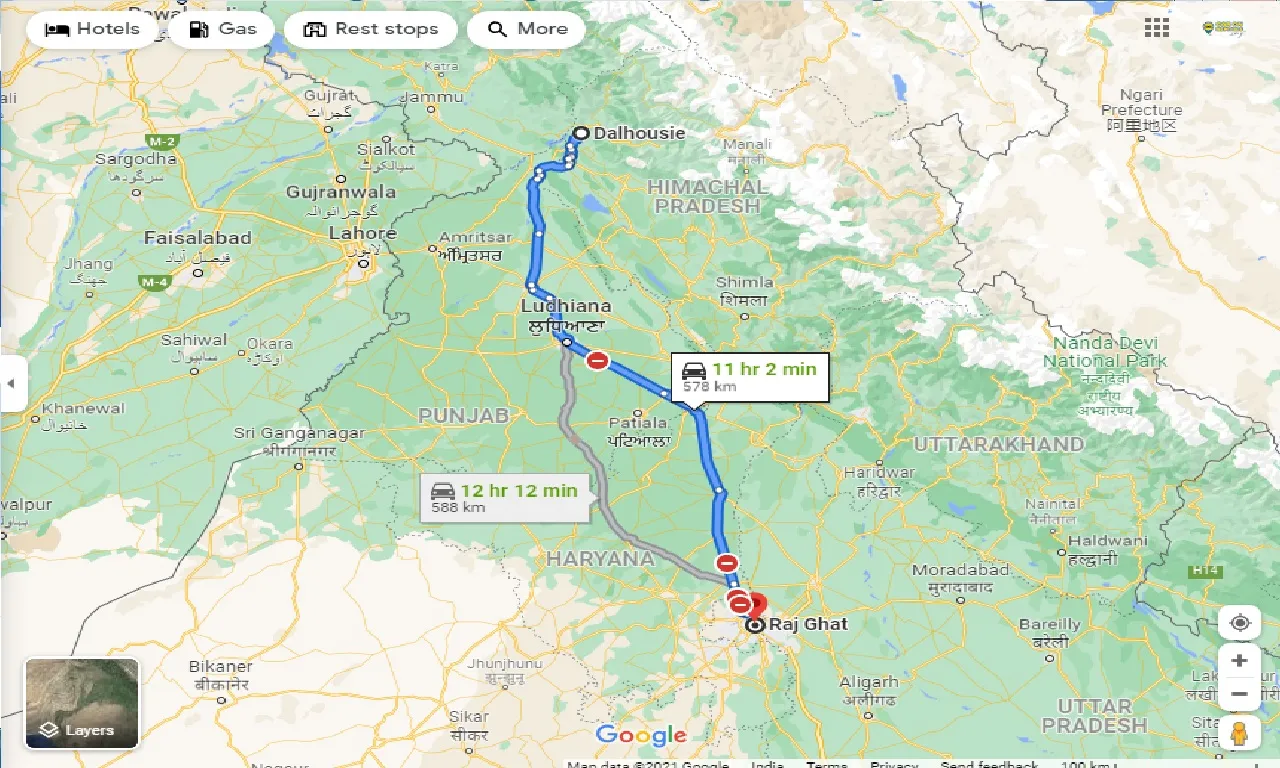 dalhousie-to-rajghat-one-way