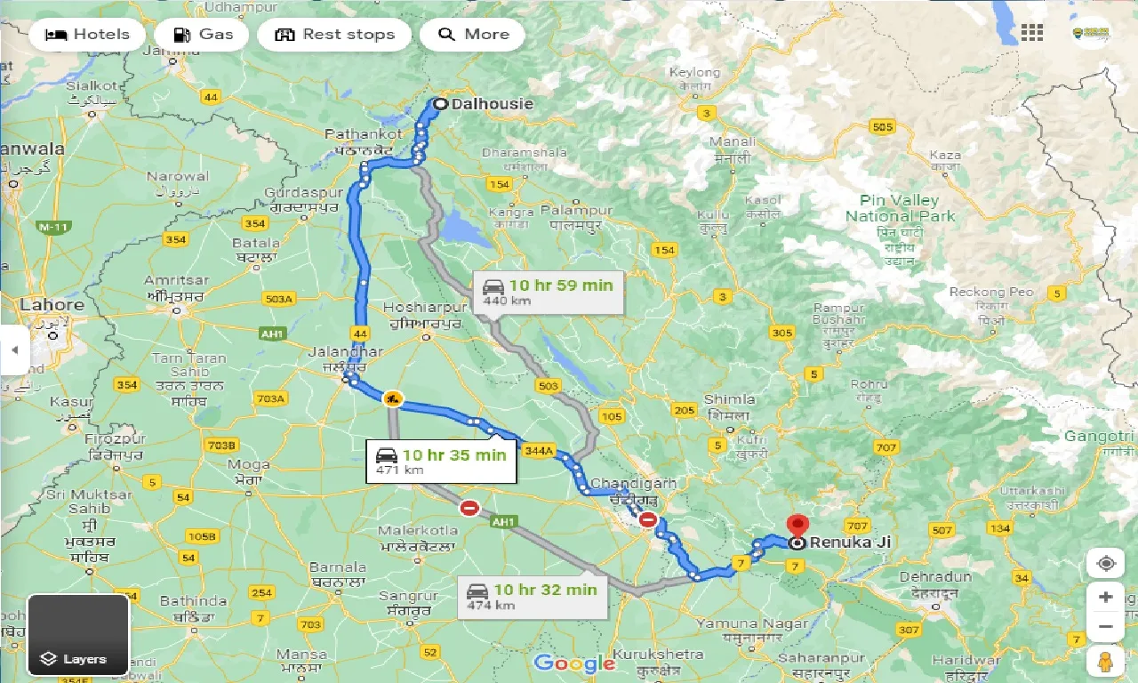 dalhousie-to-renuka-ji-one-way