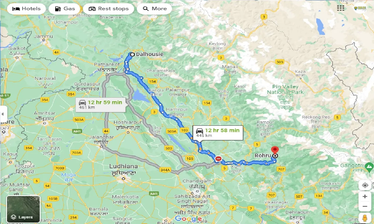 dalhousie-to-rohru-one-way