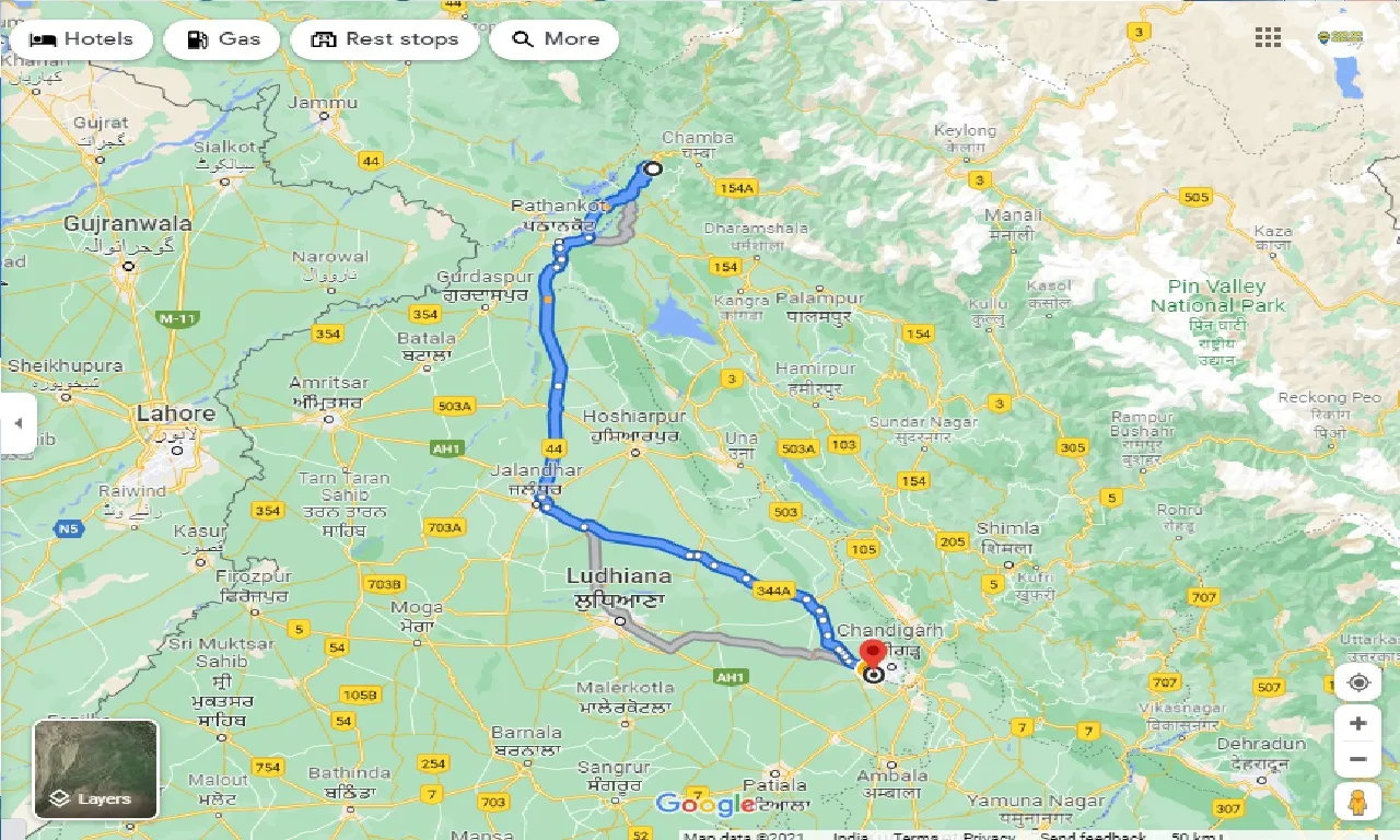 dalhousie-to-sahibzada-ajit-singh-nagar-taxi