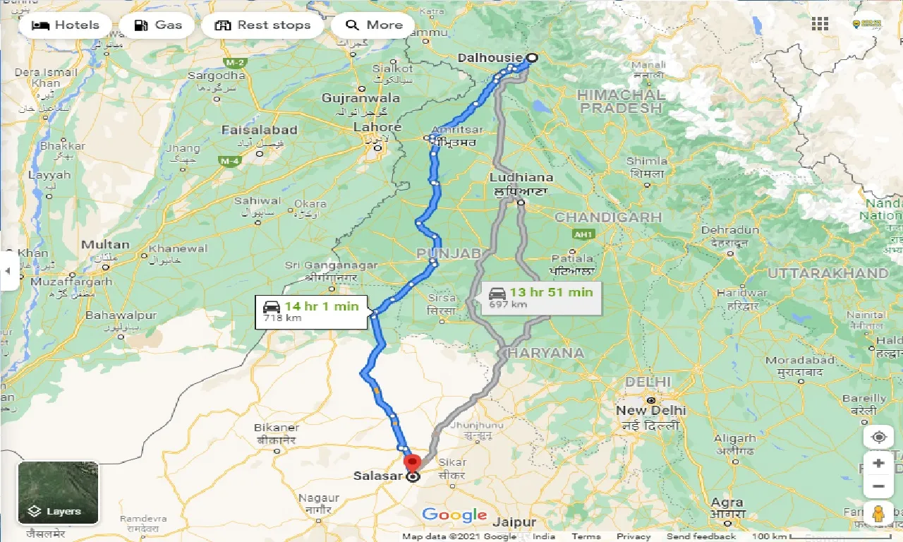 dalhousie-to-salasar-one-way