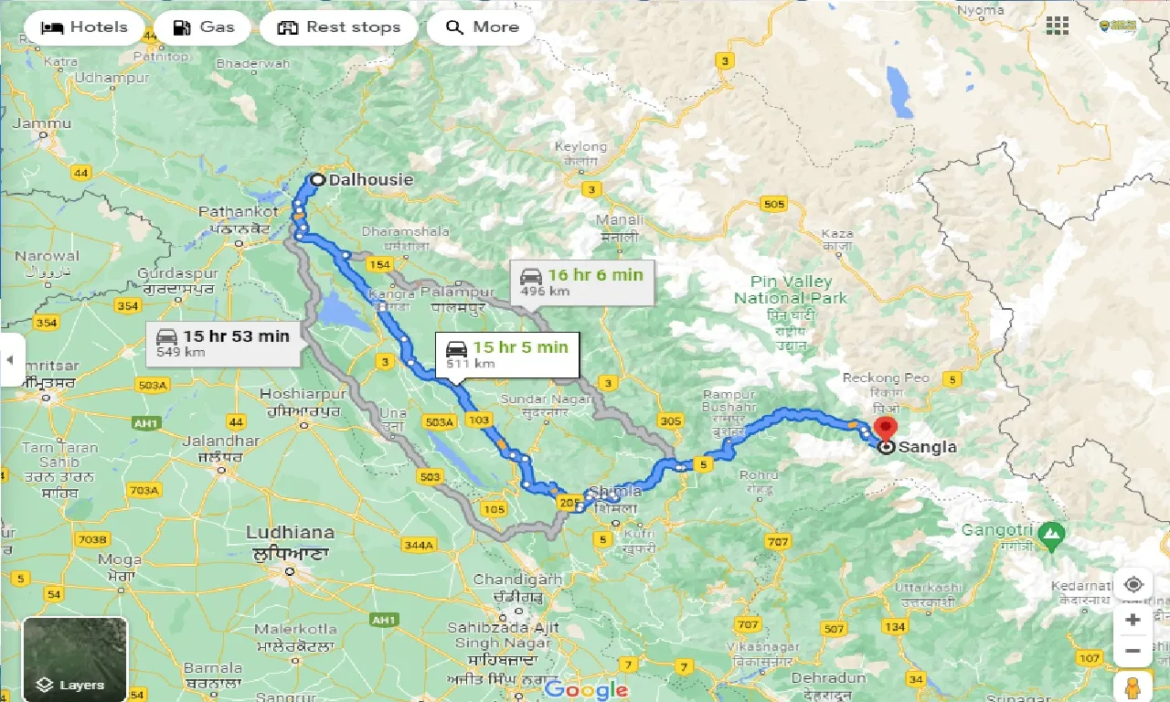 dalhousie-to-sangla-taxi