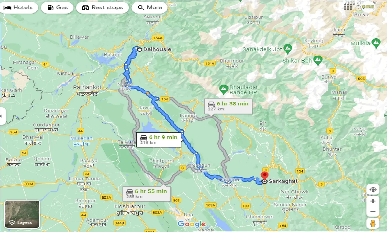 dalhousie-to-sarkaghat-taxi