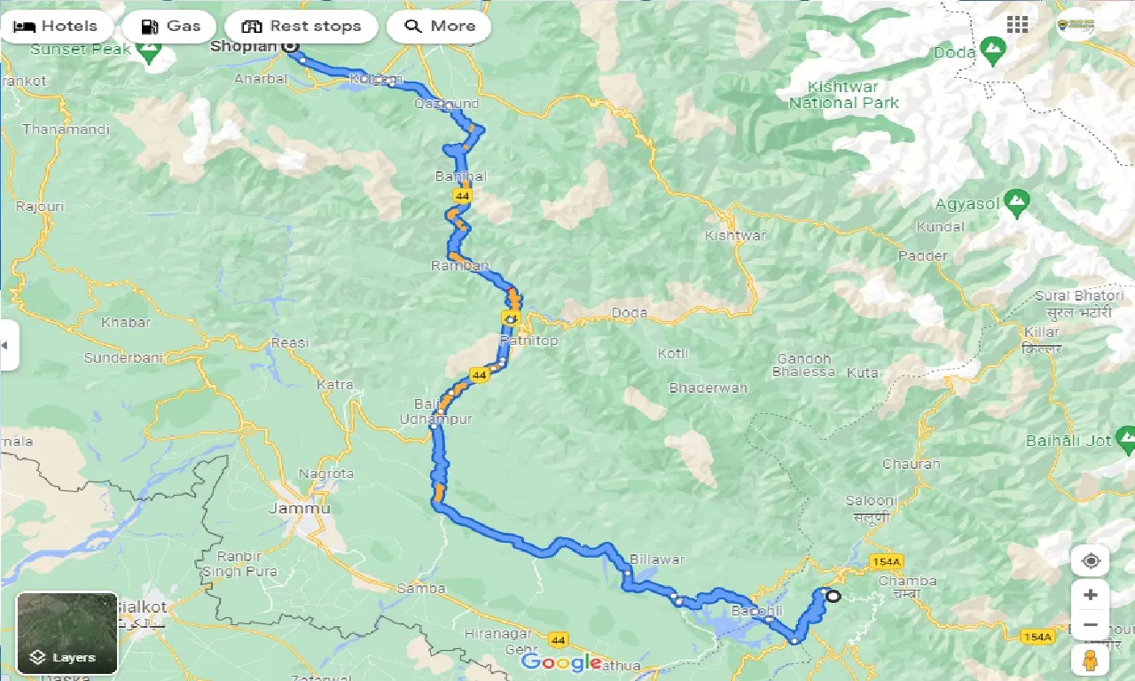 dalhousie-to-shopian-taxi