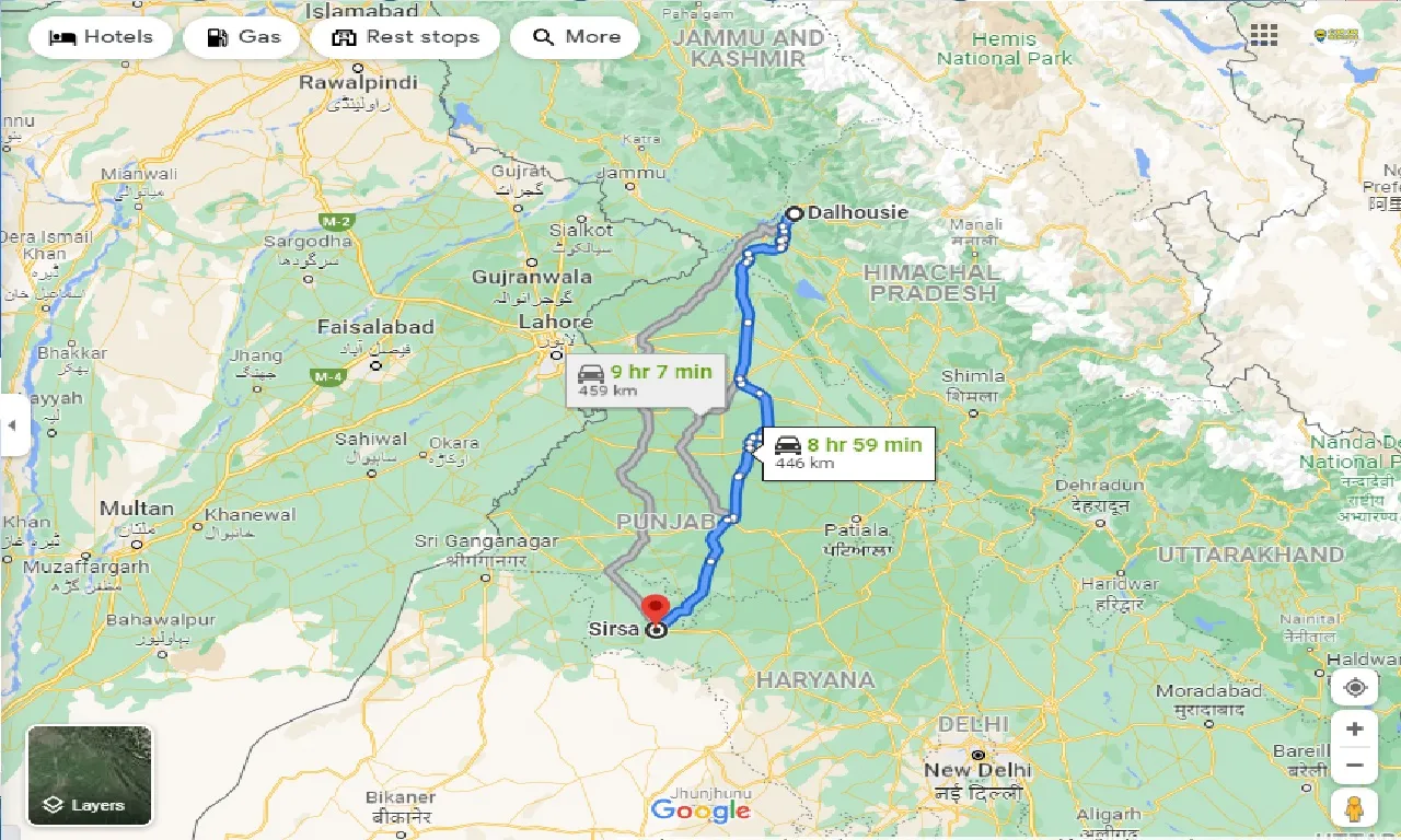 dalhousie-to-sirsa-one-way