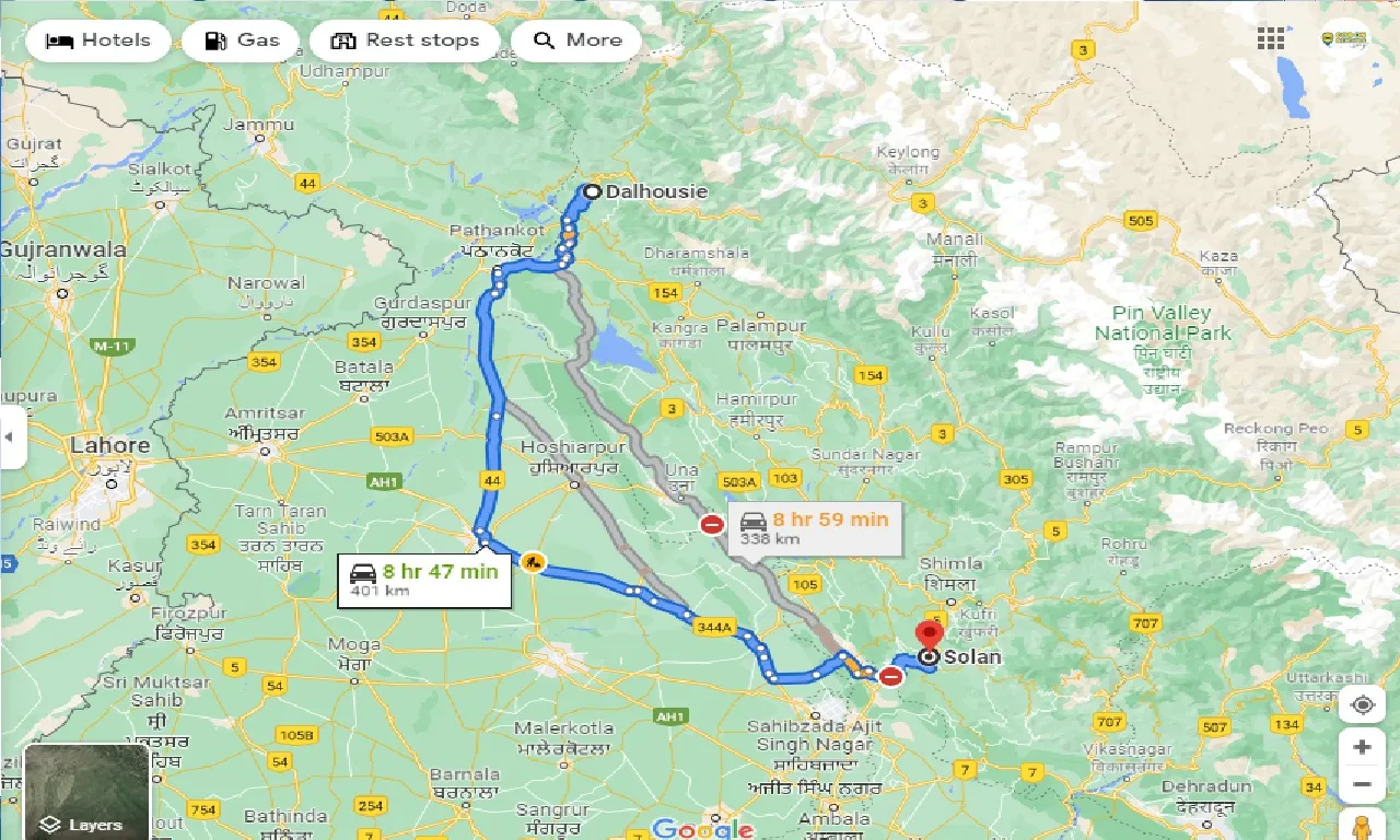 dalhousie-to-solan-one-way