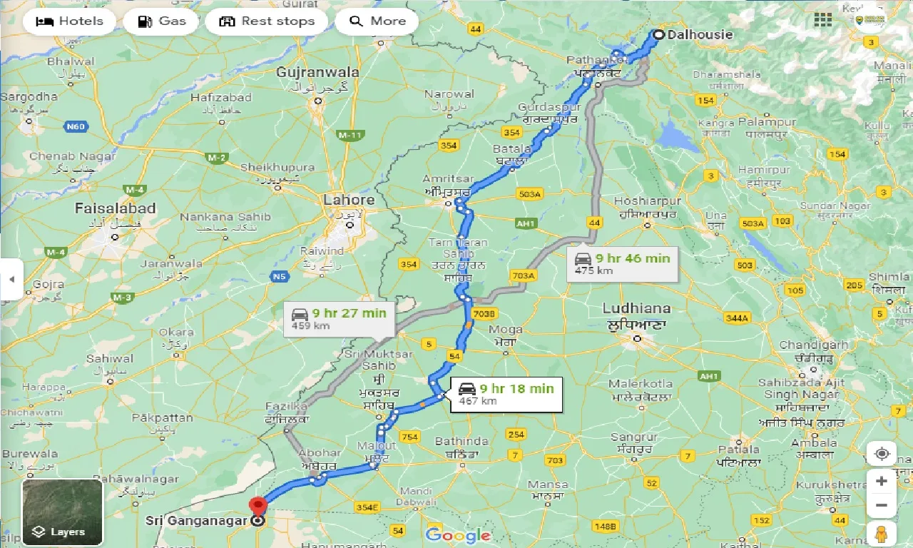 dalhousie-to-sri-ganganagar-taxi