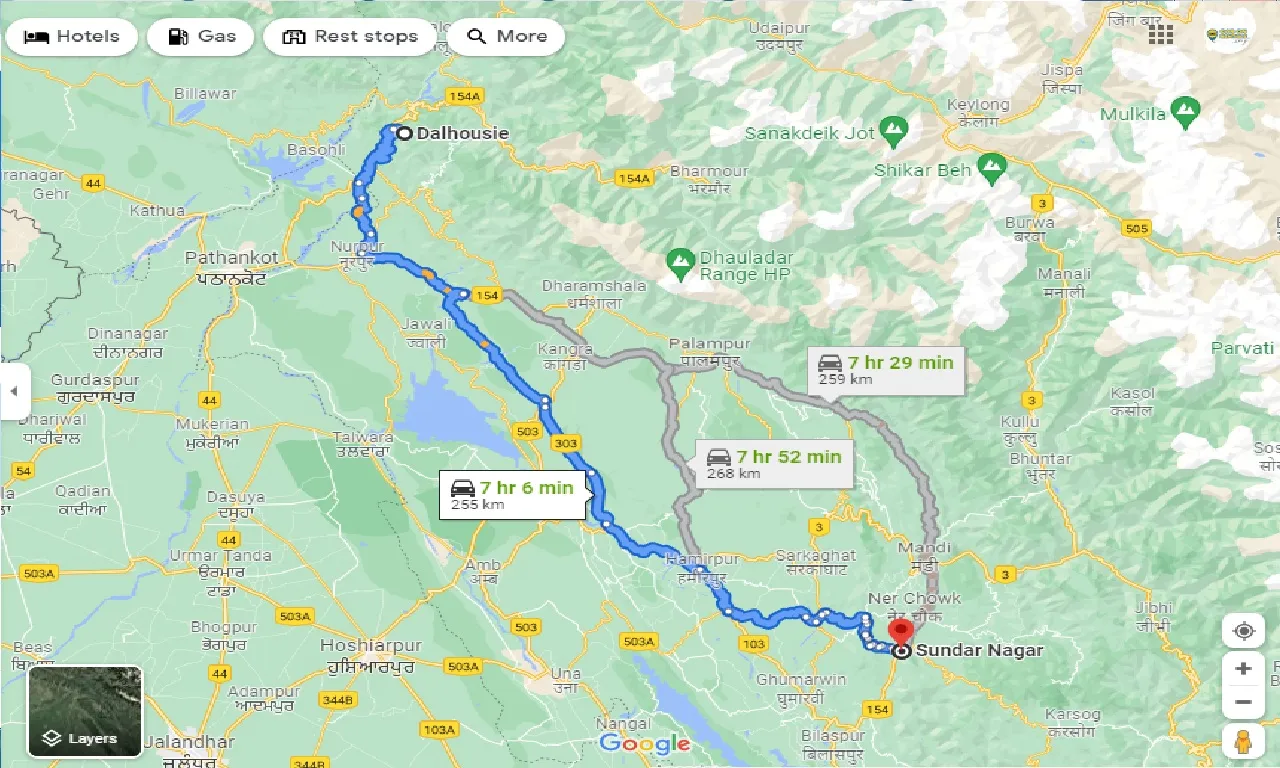 dalhousie-to-sunder-nagar-one-way