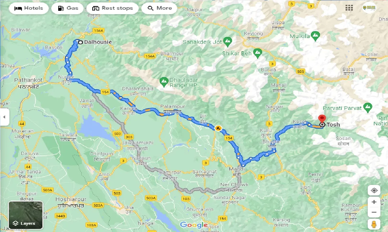 dalhousie-to-tosh-one-way