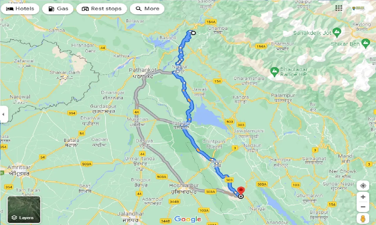 dalhousie-to-una-one-way