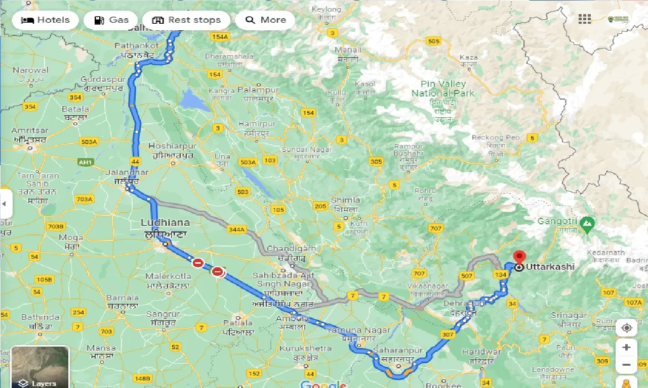 dalhousie-to-uttarkashi-one-way