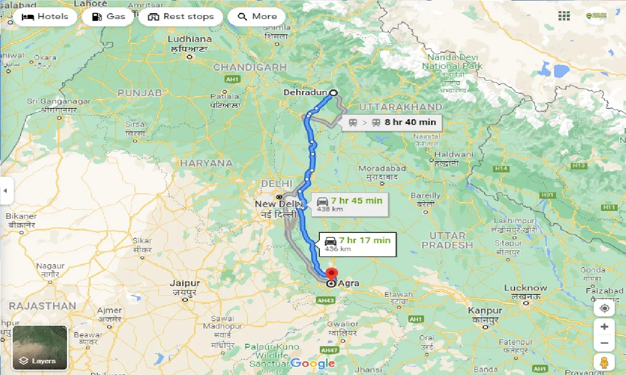 dehradun-to-agra-one-way
