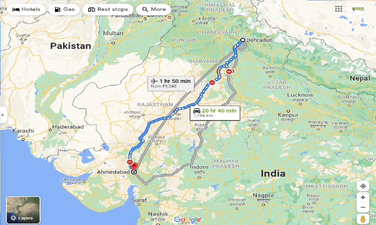 dehradun-to-ahmedabad-taxi