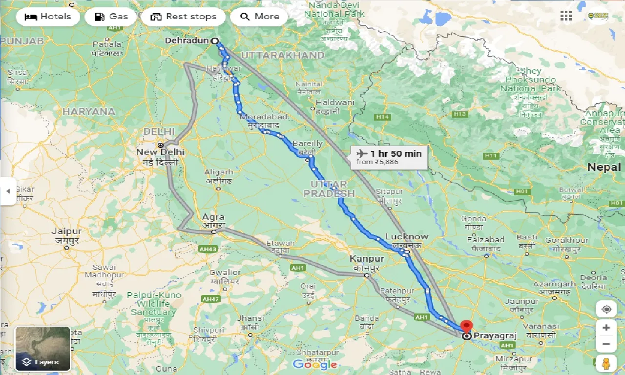 dehradun-to-allahabad-one-way
