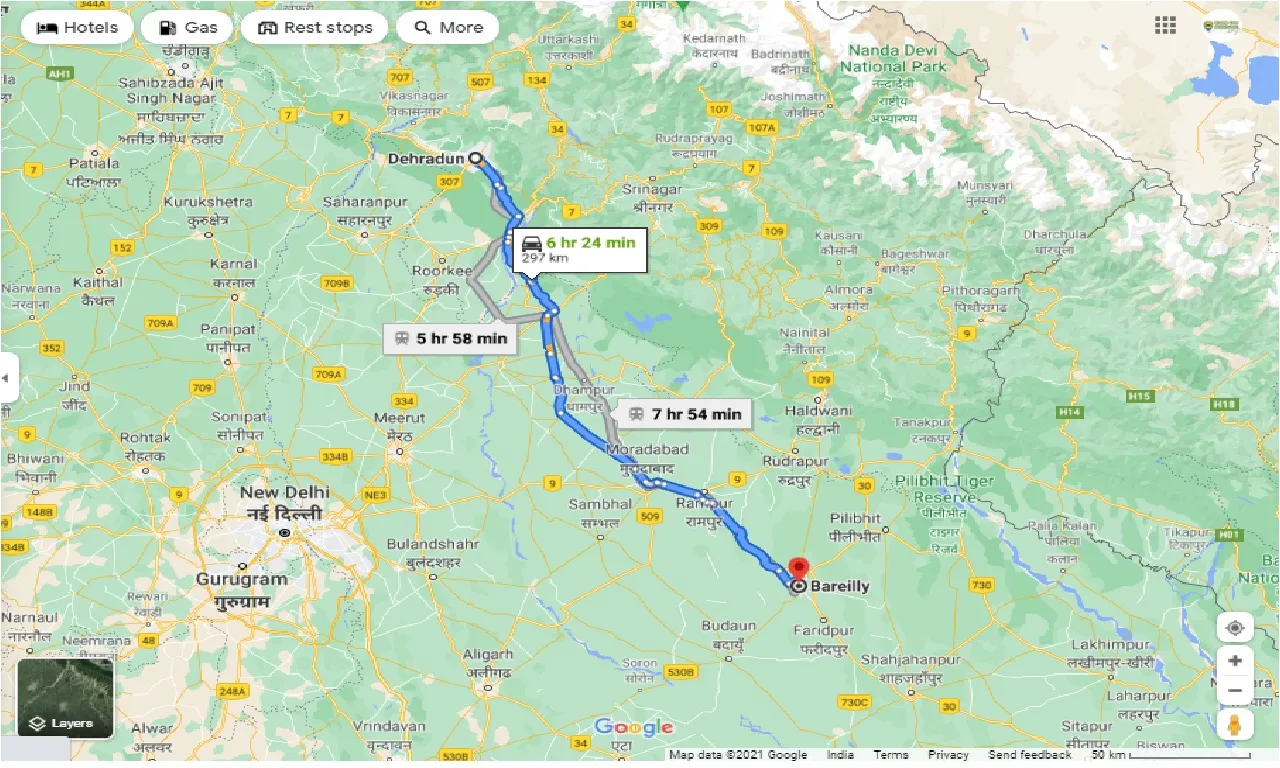 dehradun-to-bareilly-one-way