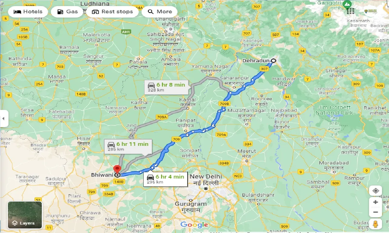 dehradun-to-bhiwani-one-way