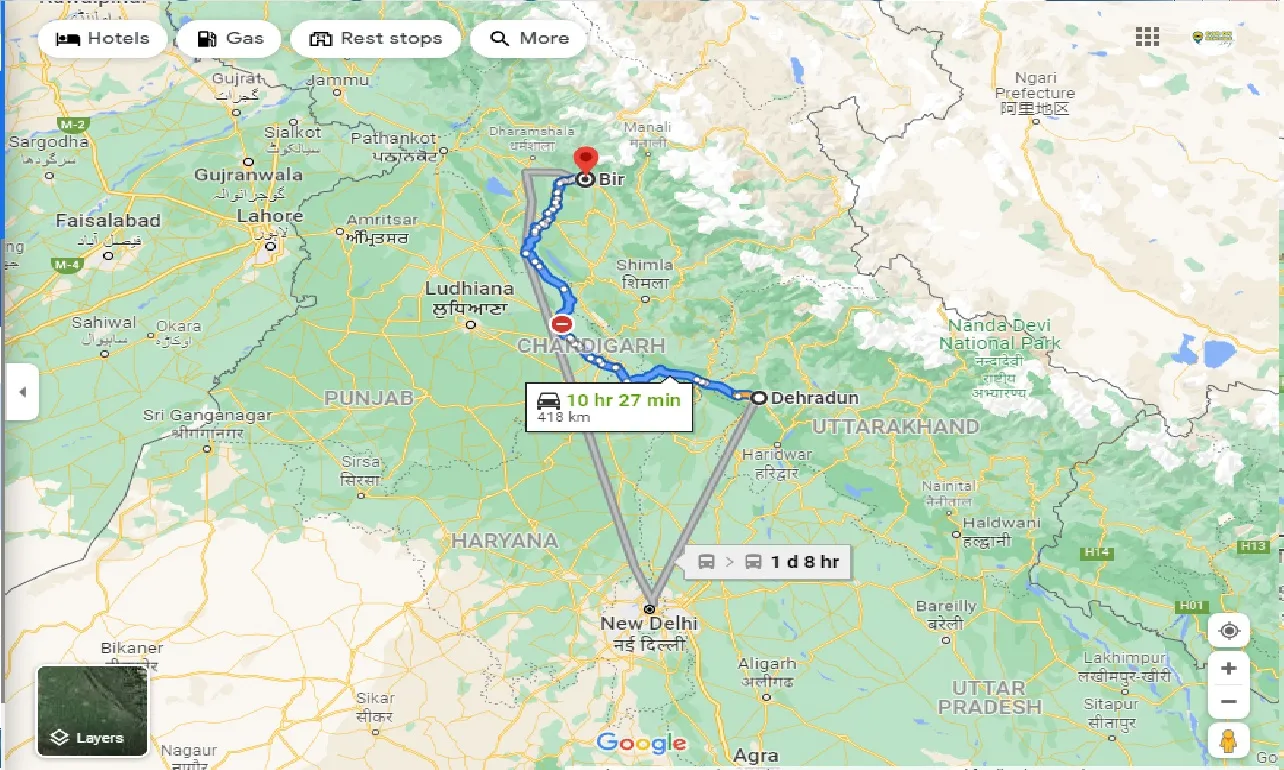 dehradun-to-bir-one-way