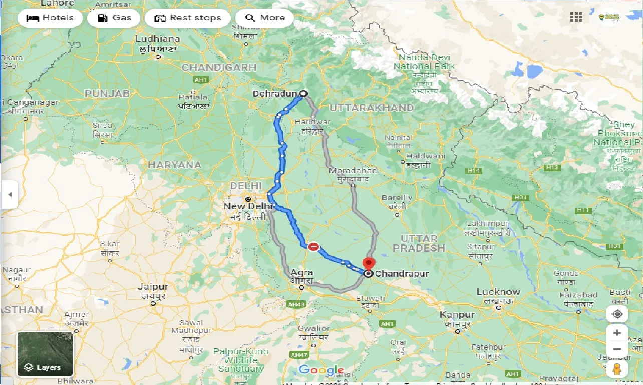 dehradun-to-chandrapur-up-taxi