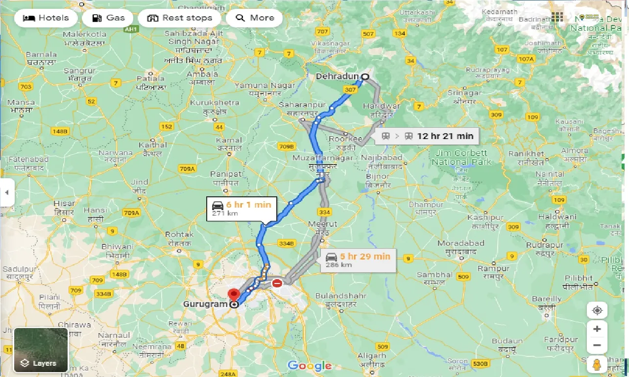 dehradun-to-gurgaon-taxi