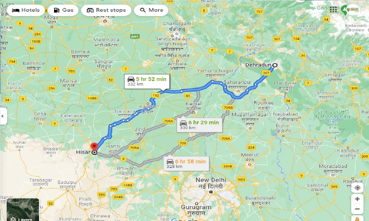 dehradun-to-hisar-one-way