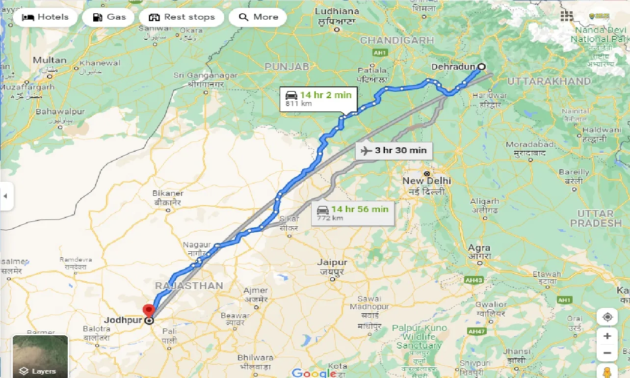 dehradun-to-jodhpur-one-way