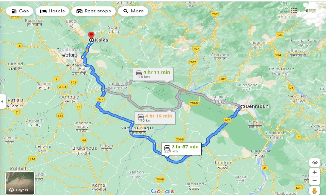 dehradun-to-kalka-one-way