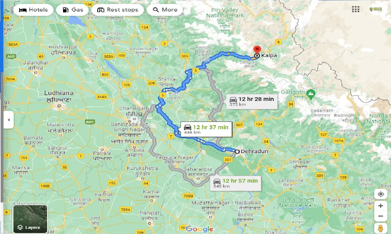 dehradun-to-kalpa-one-way
