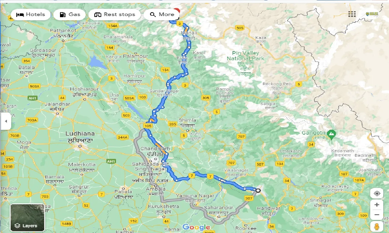 dehradun-to-keylong-taxi
