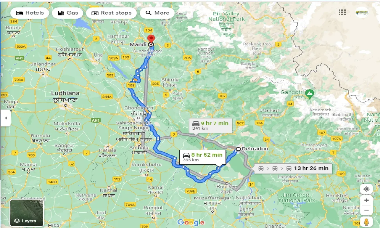 dehradun-to-mandi-taxi