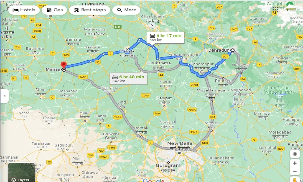 dehradun-to-mansa-one-way
