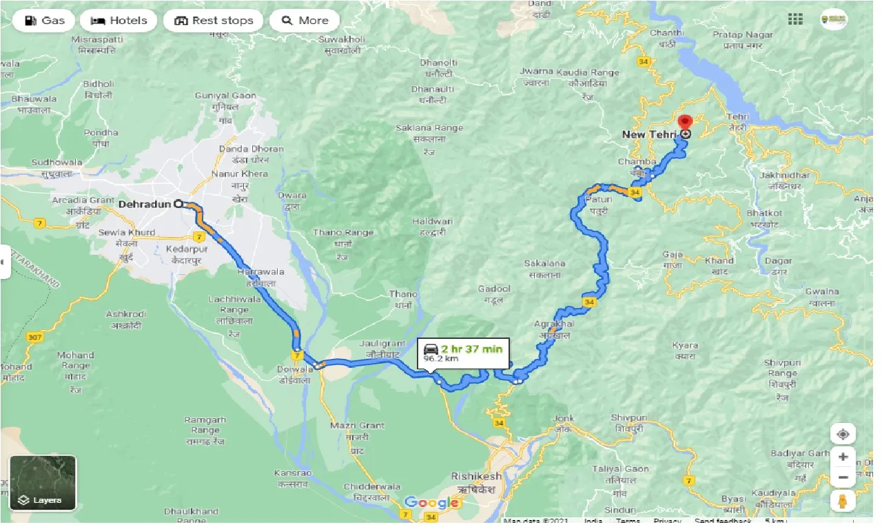dehradun-to-new-tehri-one-way