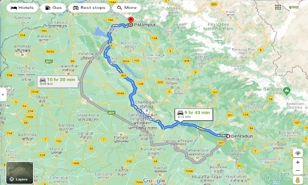 dehradun-to-palampur-taxi