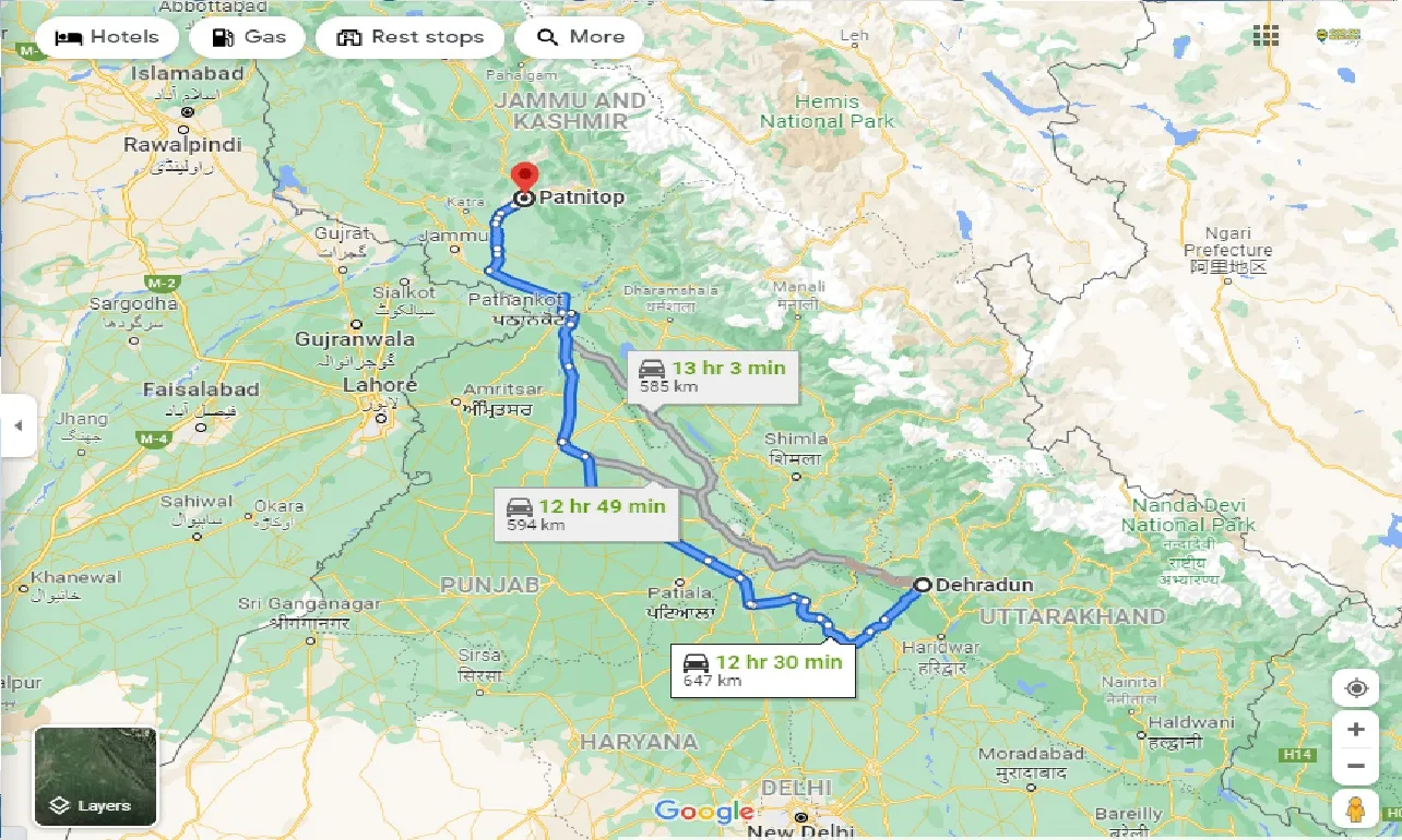 dehradun-to-patnitop-taxi