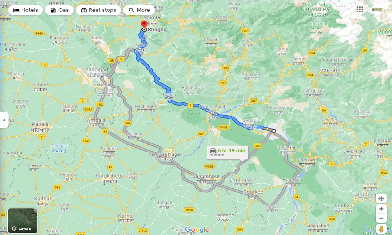 dehradun-to-shoghi-one-way