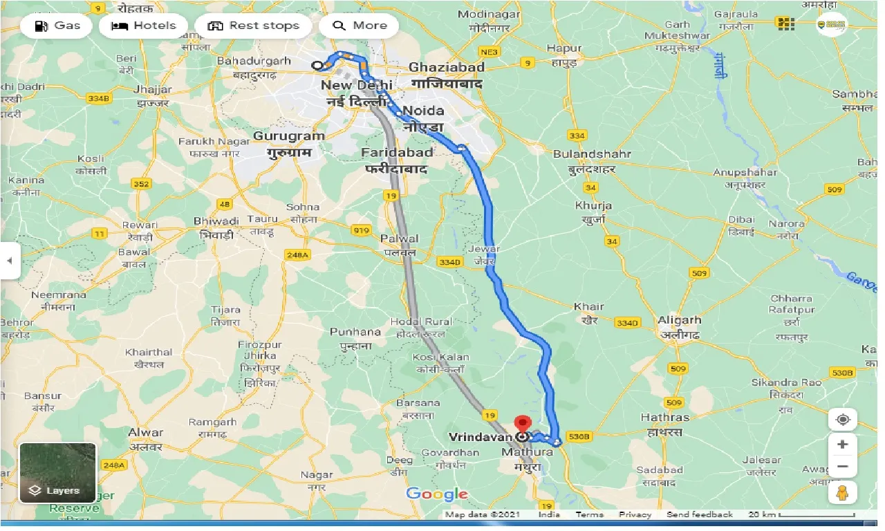delhi-to-Vrindavan-round-trip