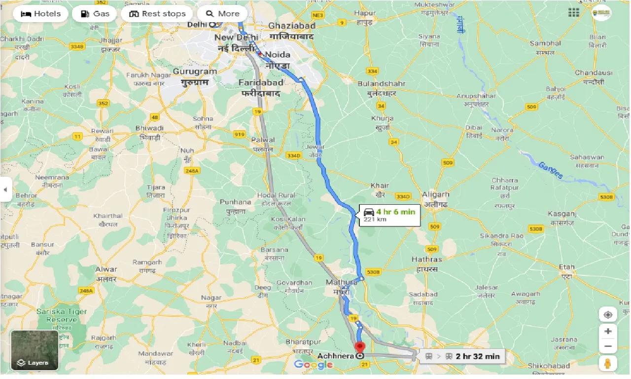 delhi-to-achhnera-one-way