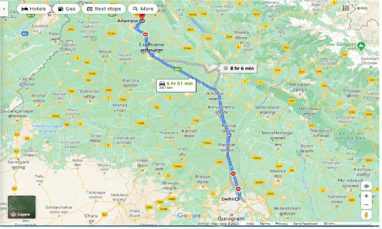 delhi-to-adampur-one-way