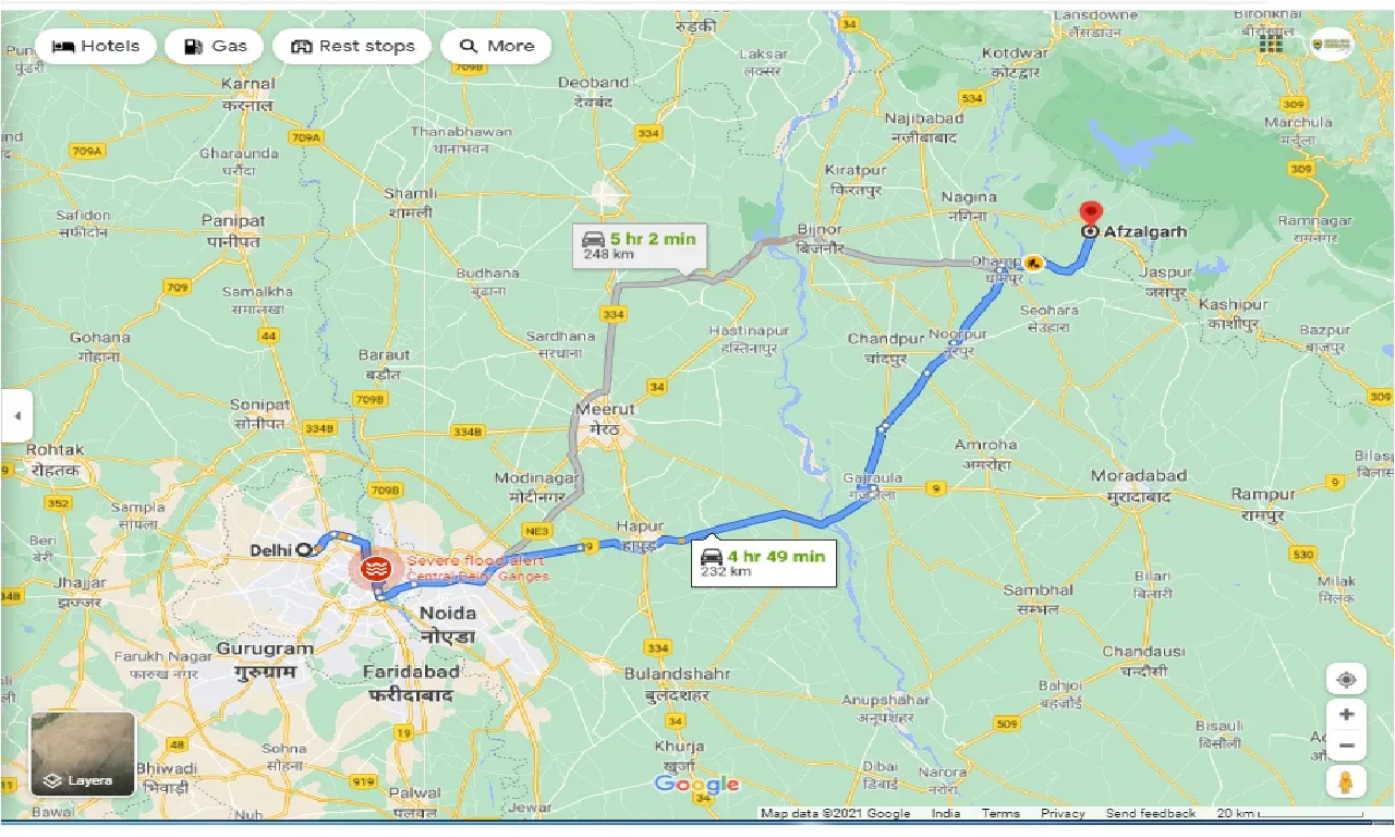 delhi-to-afzalgarh-round-trip