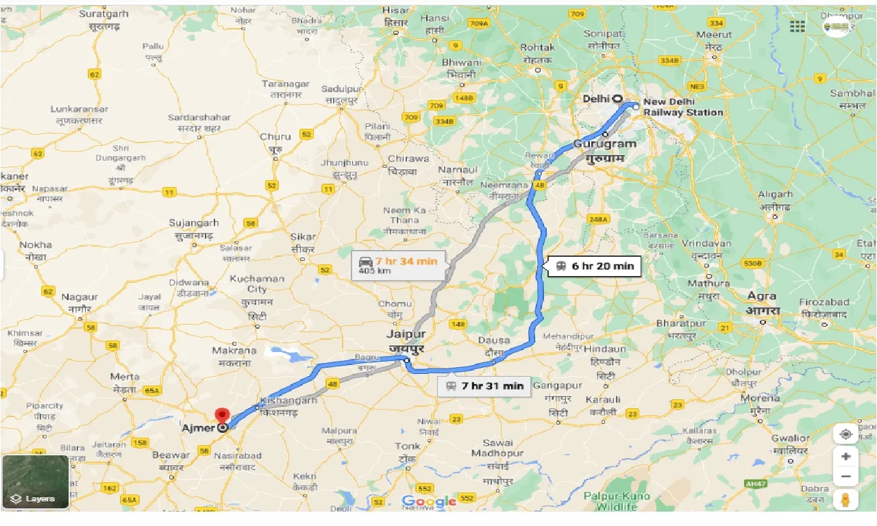 delhi-to-ajmer-round-trip