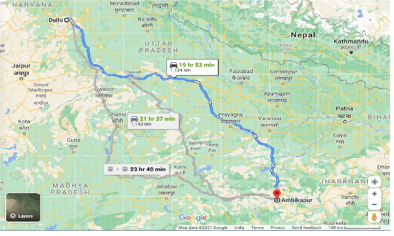 delhi-to-ambikapur-one-way