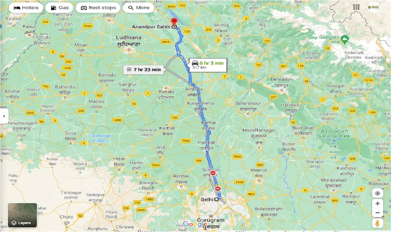 delhi-to-anandpur-sahib-one-way