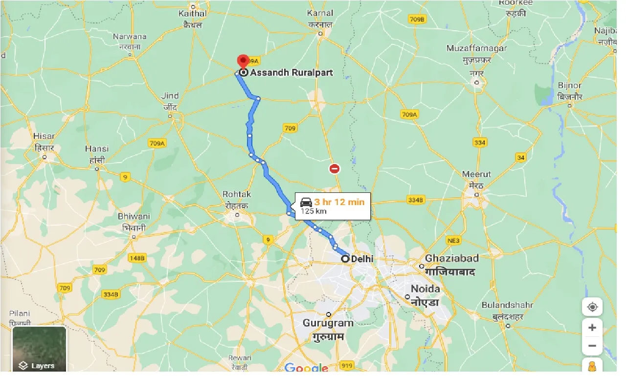 delhi-to-assandh-ruralpart-taxi