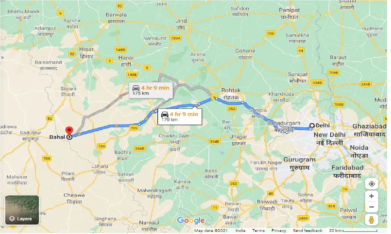 delhi-to-bahal-one-way