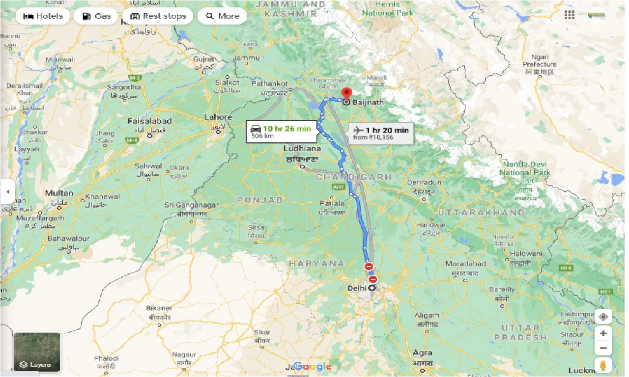 delhi-to-baijnath-round-trip