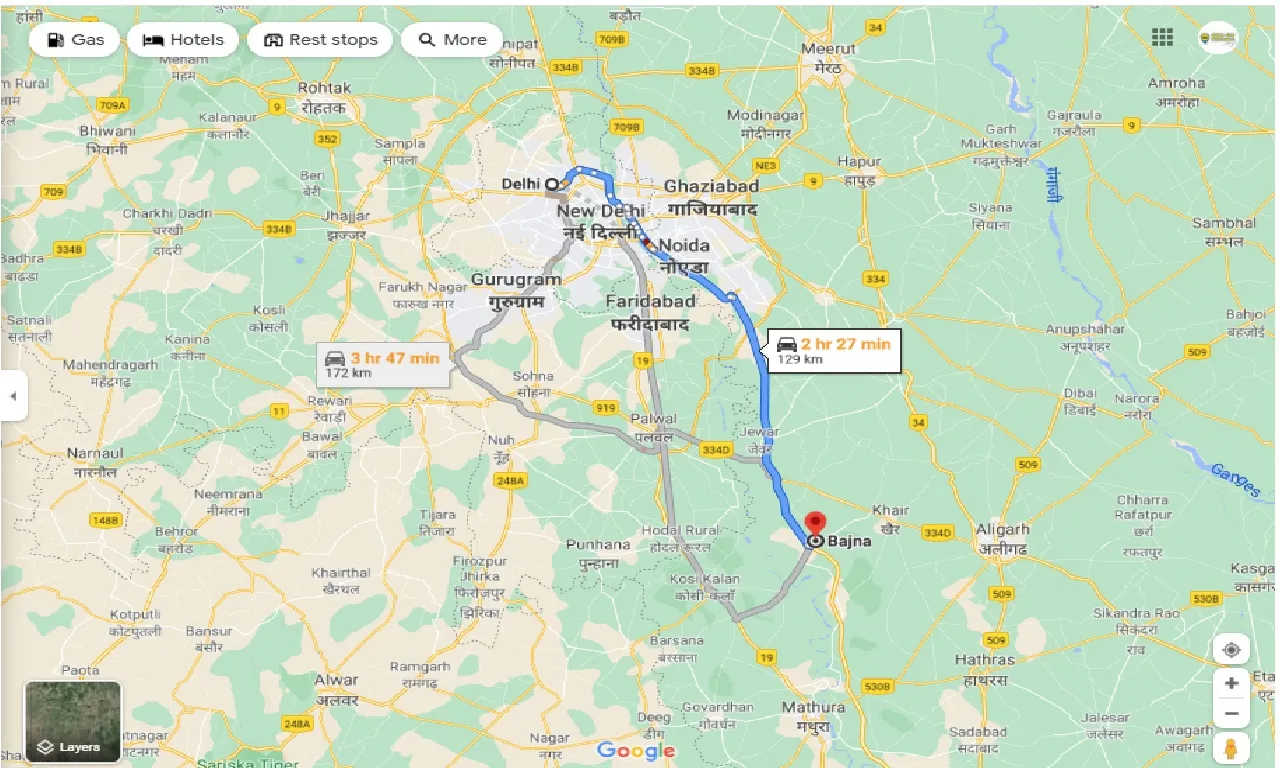 delhi-to-bajna-one-way