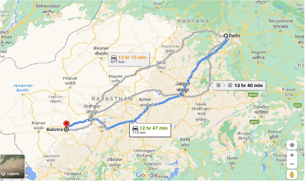 delhi-to-balotra-one-way