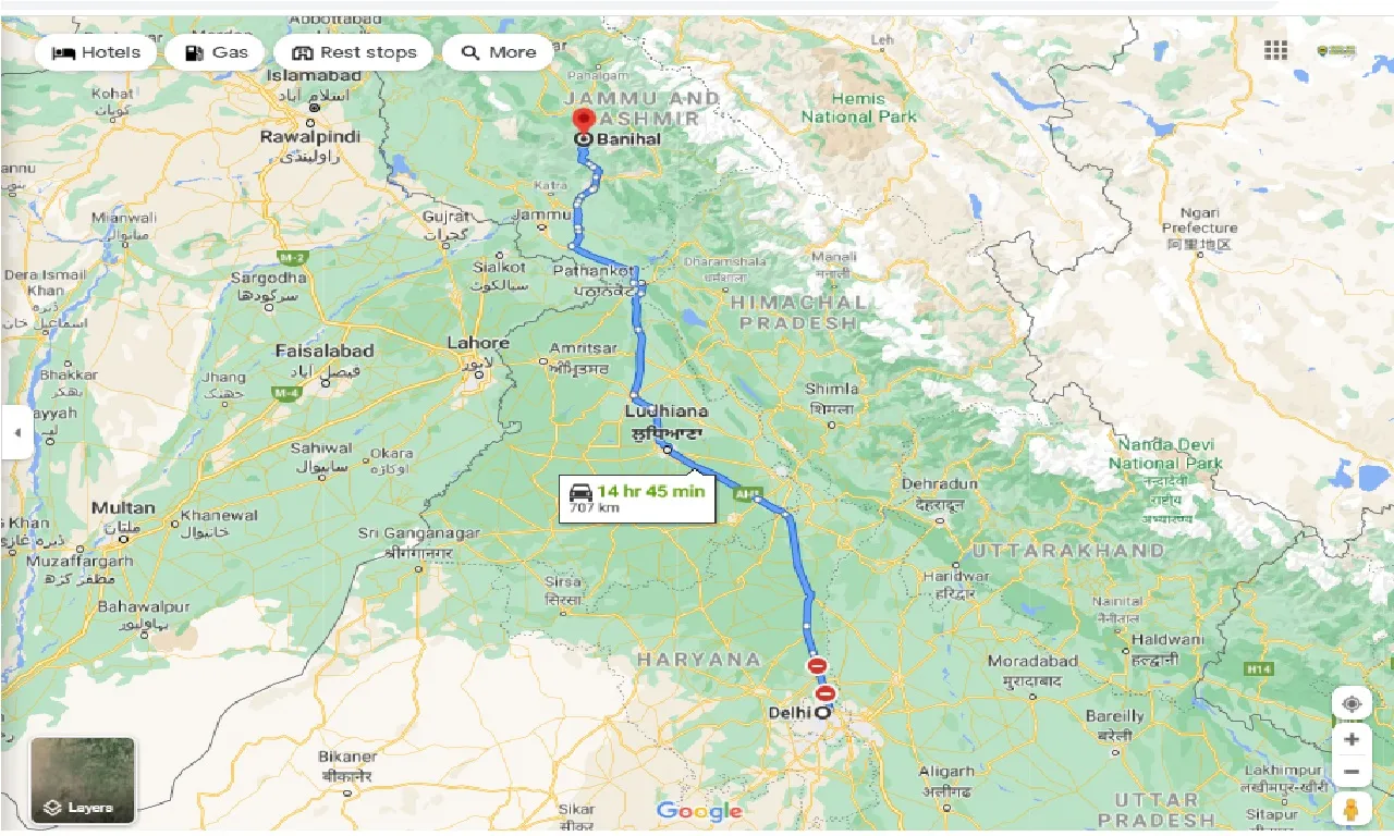 delhi-to-banihal-one-way